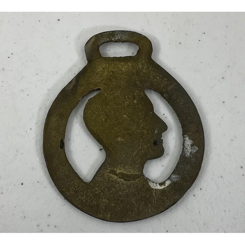 Horse Brass His Royal Highness Prince Philip Medallion Bridle Harness Decor